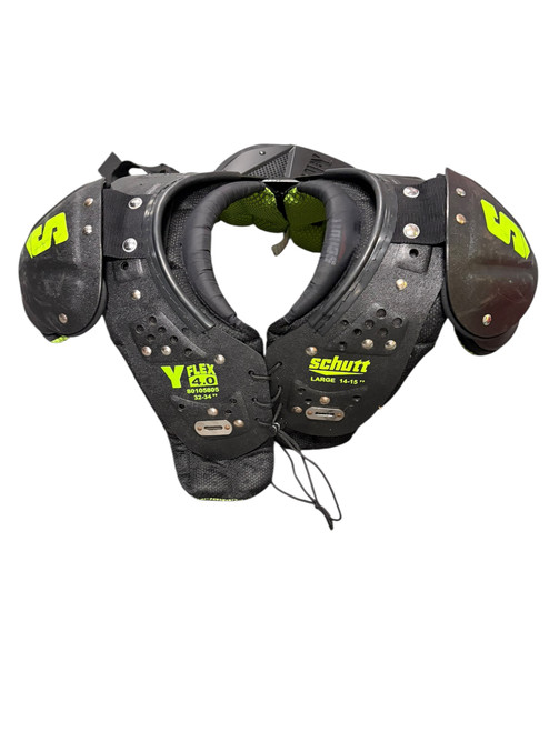 Used Schutt 14-15 FB Shoulder Pads Black LG 11307-S000260697 Vist Large View of Product Image Which is Used Schutt 14-15 FB Shoulder Pads Black LG
