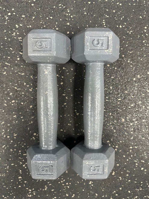 Vist Large View of Product Image Which is Used 5-LB HEX DUMBBELL PAIR 