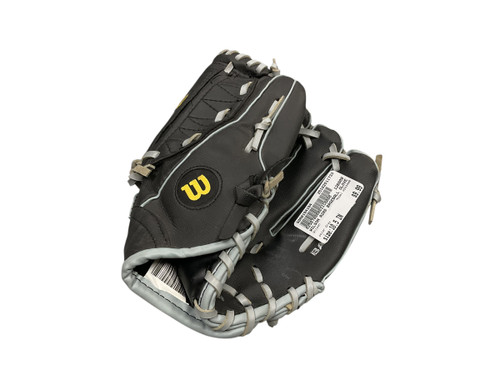 Vist Large View of Product Image Which is Used Wilson  BB/SB Glove RH Throw Grey 10 1/2"