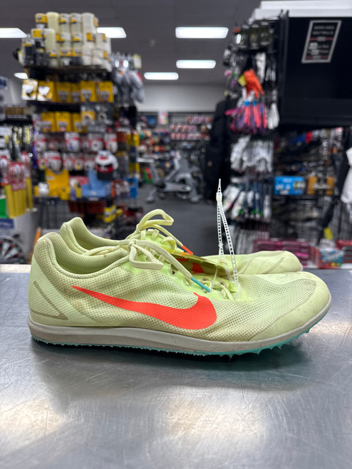 Vist Large View of Product Image Which is Used Nike ZOOM RIVAL D Track & Field Cleats Adult Yellow Senior 10.5