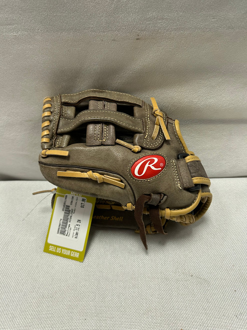Vist Large View of Product Image Which is Used Rawlings HIGHLIGHT BB/SB Glove LH Throw Brown 11 1/2"