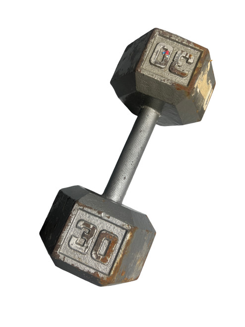 Vist Large View of Product Image Which is Used Hex Dumbbell (Each) 30 lb