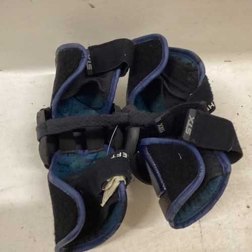 Vist Large View of Product Image Which is Used STX K18 Lacrosse Shin Guards Black MD