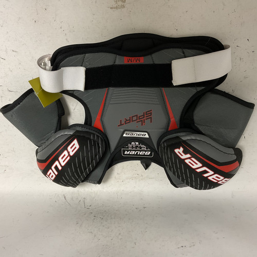 Used Bauer LIL SPORT Junior Shoulder Pads MD 11855-S000193568 Vist Large View of Product Image Which is Used Bauer LIL SPORT Junior Shoulder Pads MD