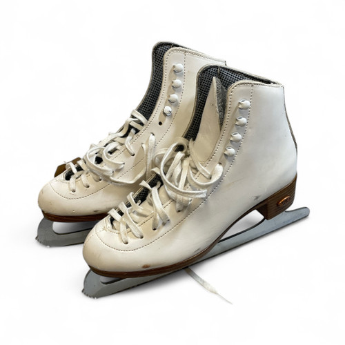 Vist Large View of Product Image Which is Used Riedell SKATES Girls Figure Skate White Junior 05