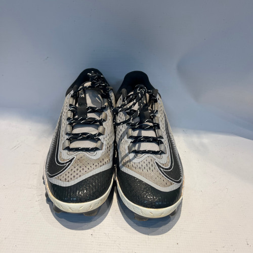 Vist Large View of Product Image Which is Used Nike ALPHA HU BB/SB Cleats Grey Youth 08.0