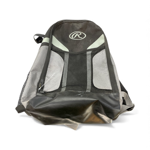 Vist Large View of Product Image Which is Used Rawlings BACKPACK BB/SB Player Backpack Black And Grey