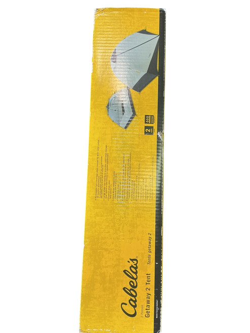Used CABELAS GETAWAY 1 & 2 Man Tent Grey 2X 10743-S000445951 Vist Large View of Product Image Which is Used CABELAS GETAWAY 1 & 2 Man Tent Grey 2X