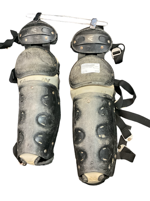 Vist Large View of Product Image Which is Used Easton 8U SG Catchers Leg Guards Black Youth