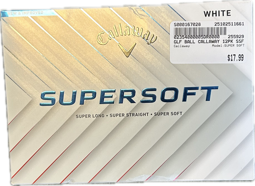 Vist Large View of Product Image Which is Used Callaway SUPER SOFT 12 Pack - Golf Balls