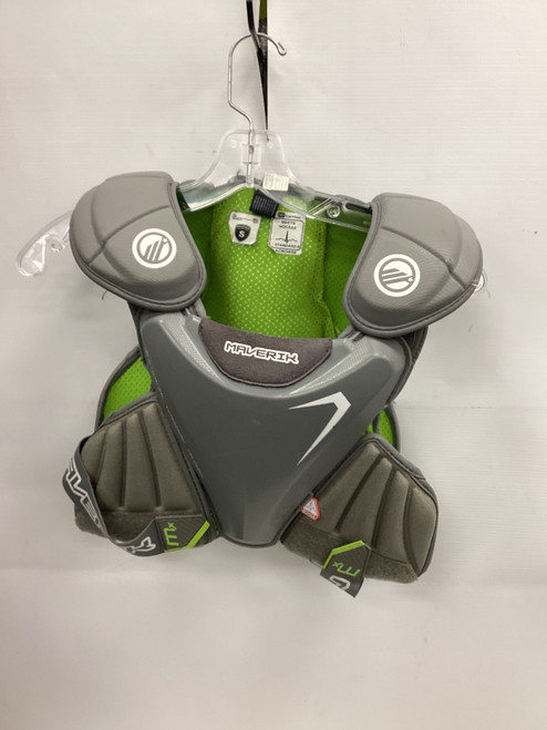 Used Maverik MX LINER Lacrosse Shoulder Pads Grey SM 11851-S000039493 Vist Large View of Product Image Which is Used Maverik MX LINER Lacrosse Shoulder Pads Grey SM