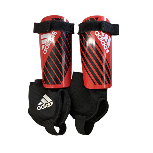 Used Adidas Soccer Shin Guards Youth Red SM 11760-S000083641 Vist Large View of Product Image Which is Used Adidas Soccer Shin Guards Youth Red SM