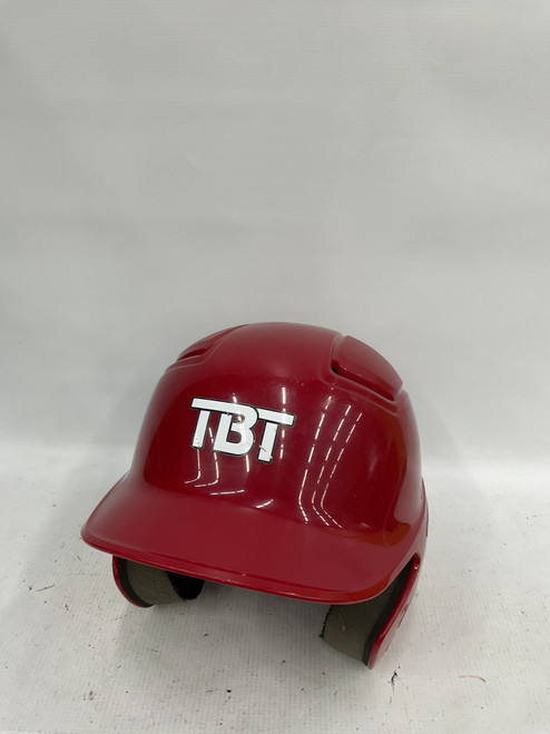 Used Easton TBT Batting Helmet No Mask Red SM 11871-S000023752 Vist Large View of Product Image Which is Used Easton TBT Batting Helmet No Mask Red SM