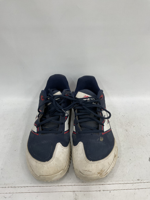 Vist Large View of Product Image Which is Used New Balance FRESH FOAM X 3000V7 BB/SB Cleats White/Red/Navy Youth 09.0