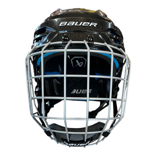 Vist Large View of Product Image Which is Used Bauer RE-AKT 55 Helmet Cage Combo Black LG