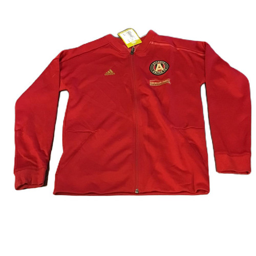 Vist Large View of Product Image Which is Used Adidas Atlanta United Lightweight Track Jacket Red