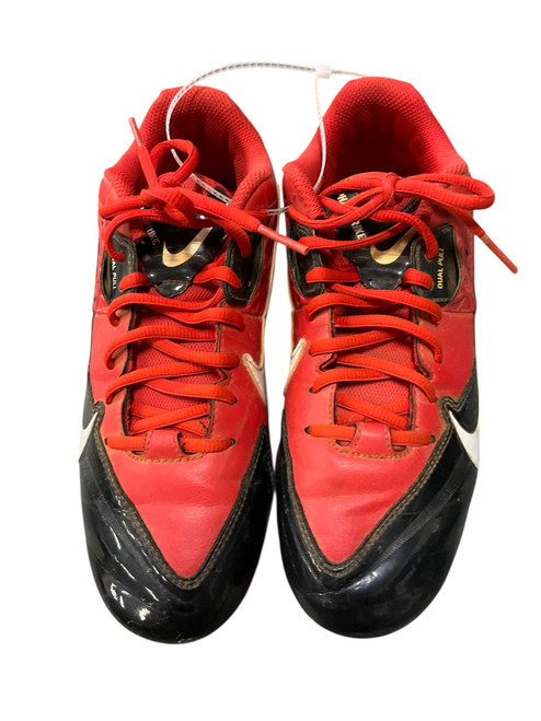 Vist Large View of Product Image Which is Used Nike Adult FB Cleats Red Senior 9