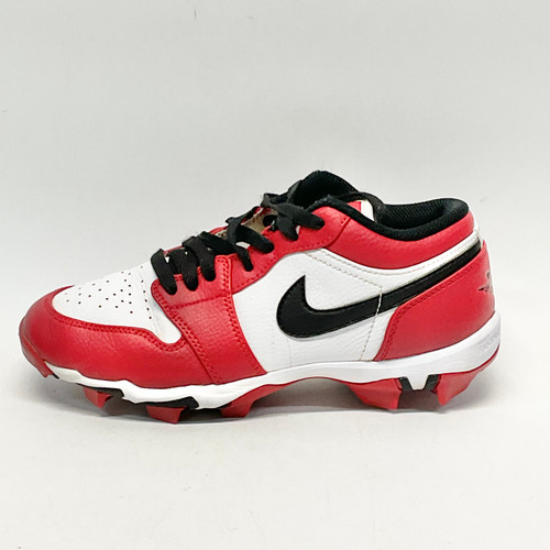 Vist Large View of Product Image Which is Used Nike AIR JORDAN 1 MID BB/SB Cleats White/Black/Red Senior 5.5