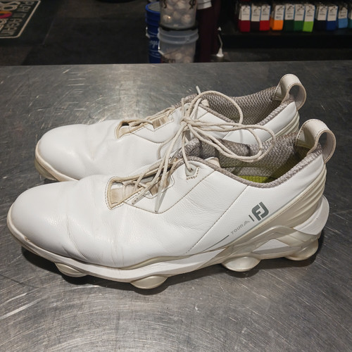 Vist Large View of Product Image Which is Used Foot Joy Mens Golf Shoes White Senior 10.5
