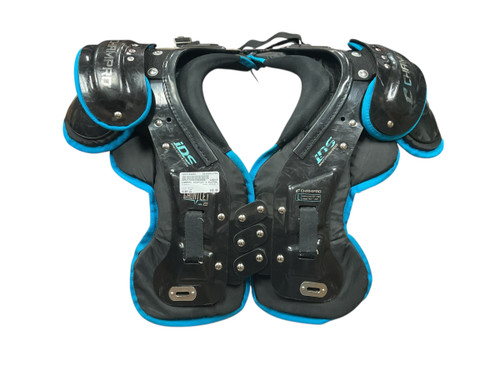 Vist Large View of Product Image Which is Used Champro GAUNLET 2 FB Shoulder Pads Black LG