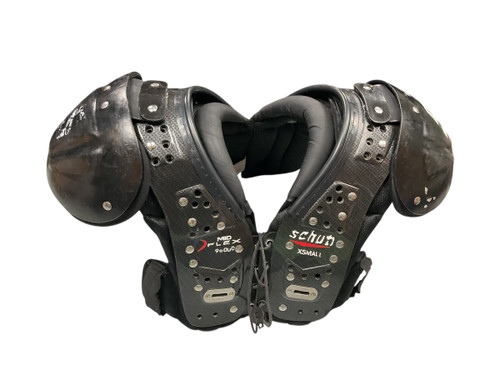 Vist Large View of Product Image Which is Used Schutt MIDFLEX FB Shoulder Pads Black XS