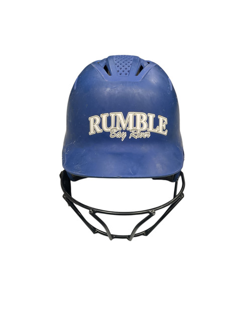 Vist Large View of Product Image Which is Used Evoshield BATTING HELMET W/ MASK Batting Helmet w/Mask Royal Blue XS