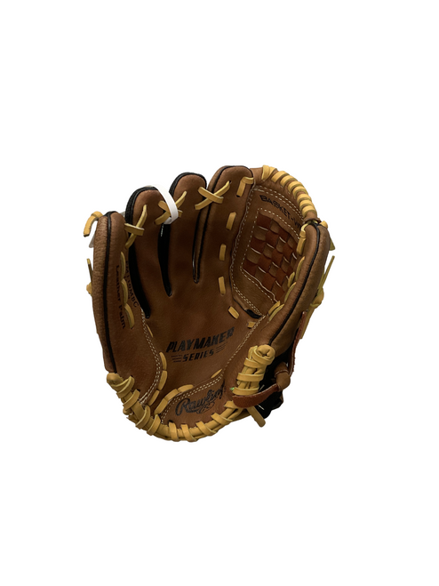 Vist Large View of Product Image Which is Used Rawlings PM110MBC BB/SB Glove LH Throw Brown 11"