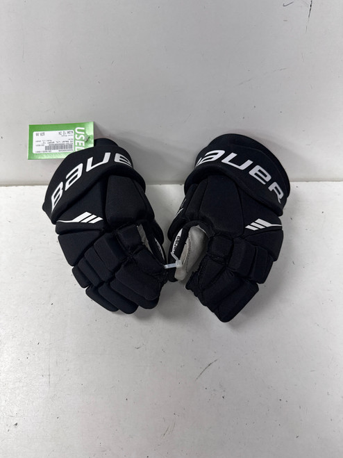 Vist Large View of Product Image Which is Used Bauer LIL SPORT Junior Gloves Black 12"