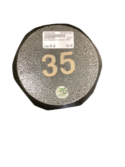 Vist Large View of Product Image Which is Used Hex Dumbbell (Each) 35 lb