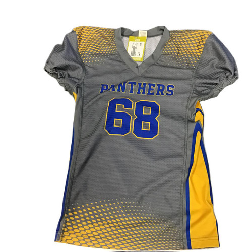 Used Youth Medium Football Top Grey  11730-S000068080 Vist Large View of Product Image Which is Used Youth Medium Football Top Grey