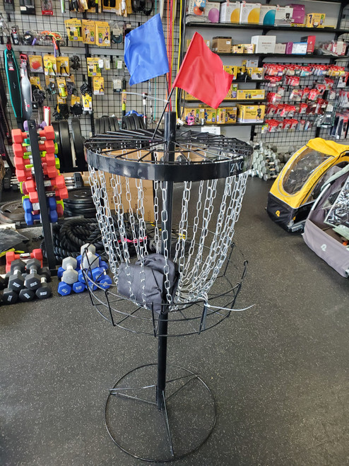 Vist Large View of Product Image Which is Used DISK GOLF GOAL Disc Golf Goal Black