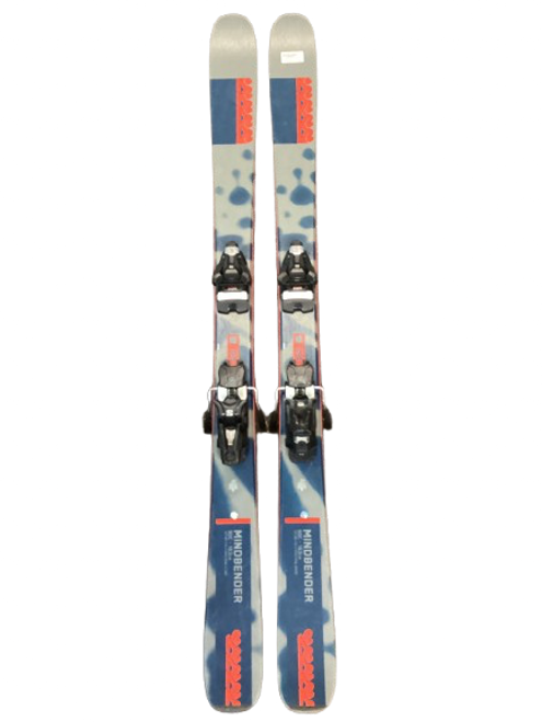 Vist Large View of Product Image Which is Used K2 MINDBENDER 90C Mens DH Ski/Binding Navy Blue And Chrome 163 cm