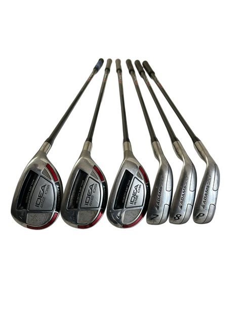 Included clubs : 4H, 5H, 6H, 7i, 8i, PW.
6 Clubs total. Missing 9 Iron. Vist Large View of Product Image Which is Included clubs : 4H, 5H, 6H, 7i, 8i, PW.
6 Clubs total. Missing 9 Iron.