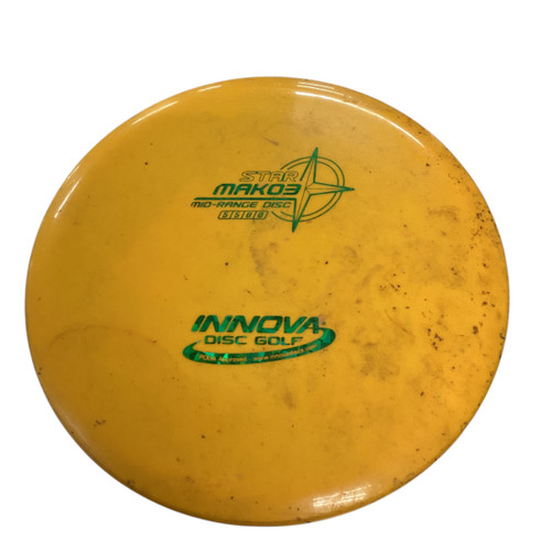Vist Large View of Product Image Which is Used Innova STAR MAKO3 Disc Golf Mid Range Yellow