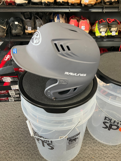 Vist Large View of Product Image Which is Used Rawlings BATTING HELMET Batting Helmet No Mask Grey MD