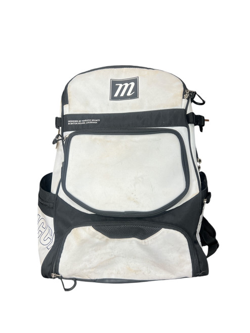 Vist Large View of Product Image Which is Used Marucci BACKPACK BB/SB Player Backpack White