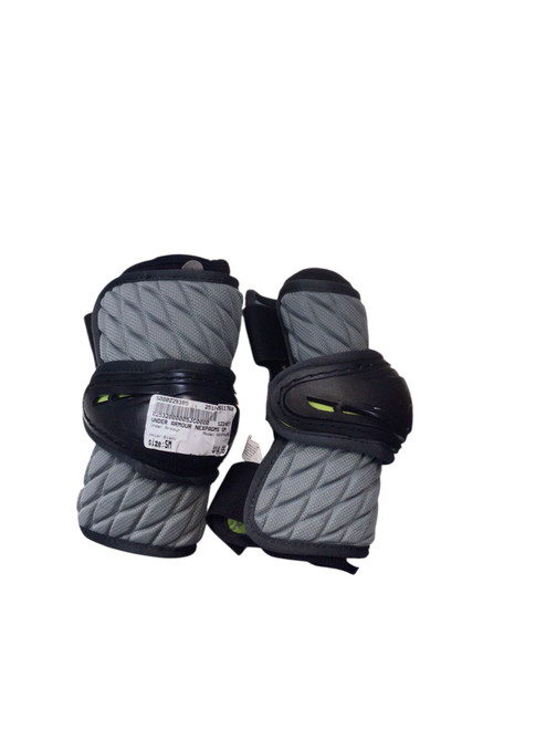 Vist Large View of Product Image Which is Used Under Armour NEXPAGMS Lacrosse Arm Pads/Guards Black SM