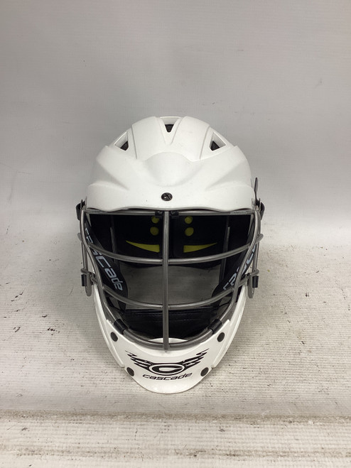 Vist Large View of Product Image Which is Used Cascade CS-R Lacrosse Helmet White One Size