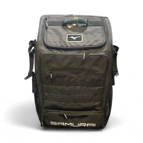 Vist Large View of Product Image Which is Used Mizuno SAMURAI WHEEL BAG BB/SB Player Wheeled Bag Black