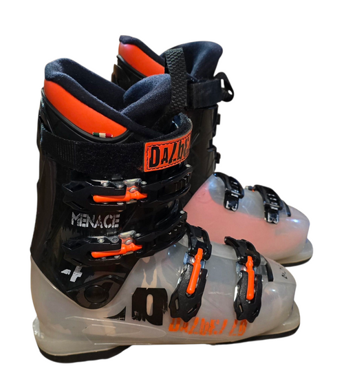 Used DALBELLO MENACE 4 23.5 kids ski boots 11317-S000083292 Vist Large View of Product Image Which is Used DALBELLO MENACE 4 23.5 kids ski boots
