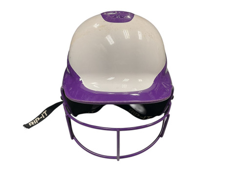 Vist Large View of Product Image Which is Used RIP-IT RIP IT HELMET W/MASK Batting Helmet Mask Purple S/M