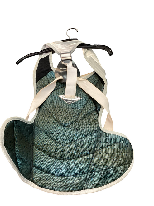 Vist Large View of Product Image Which is Used Easton JEN SCHRO Catchers Chest Protector White Intermed
