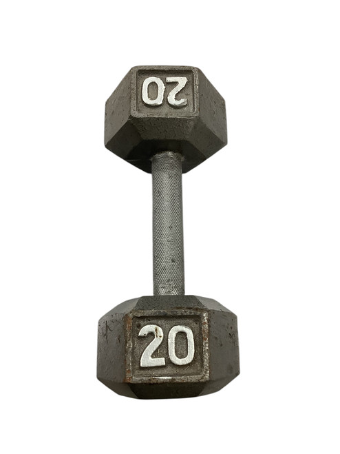 Used Hex Dumbbell (Each) 20 lb 11347-S000258273 Vist Large View of Product Image Which is Used Hex Dumbbell (Each) 20 lb