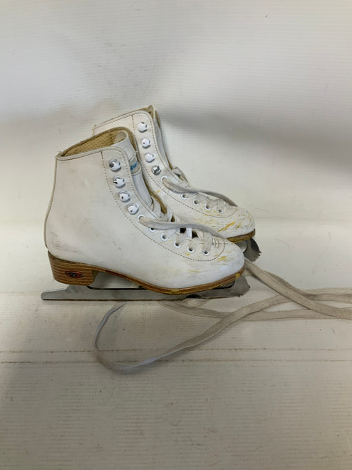 Vist Large View of Product Image Which is Used Riedell WHITE Girls Figure Skate White Junior 01