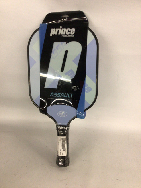 Vist Large View of Product Image Which is Used Prince ASSAULT Pickleball Racquet Sky Blue