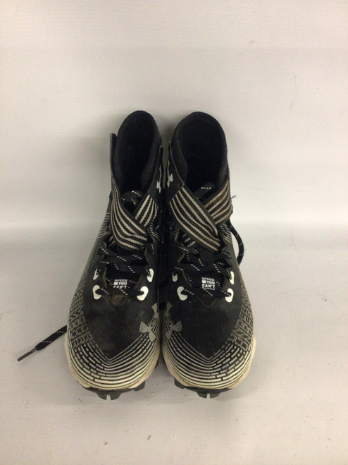 Vist Large View of Product Image Which is Used Under Armour Adult FB Cleats Black Senior 6.5