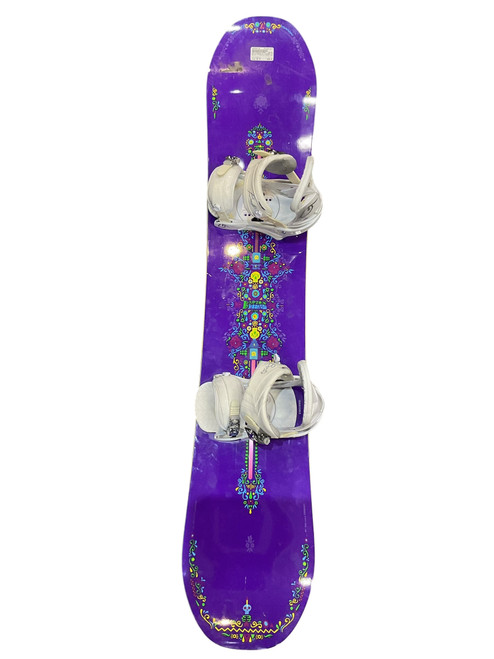 Vist Large View of Product Image Which is Used Burton DEJA-VU V ROCKER 146CM Womens Board/Bindings Purple 146 cm