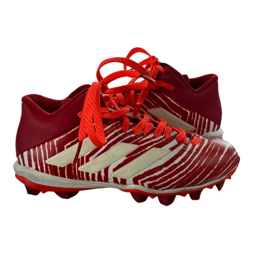 Vist Large View of Product Image Which is Used Adidas Adult FB Cleats Red Senior 4.5