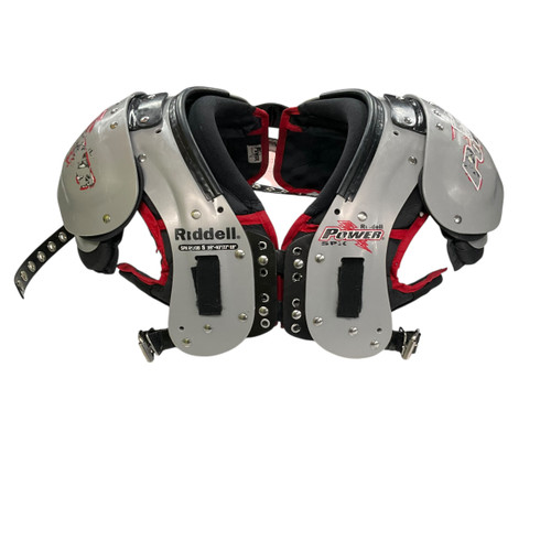 Vist Large View of Product Image Which is Used Riddell POWER SPX FB Shoulder Pads Grey SM