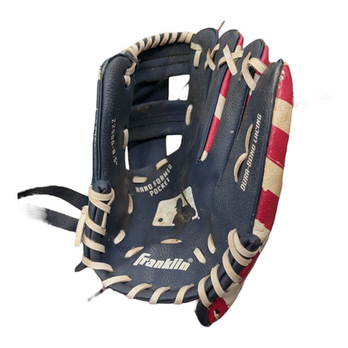 Vist Large View of Product Image Which is Used Franklin 22900 BB/SB Glove T-ball White/Red/Navy 9 1/2"